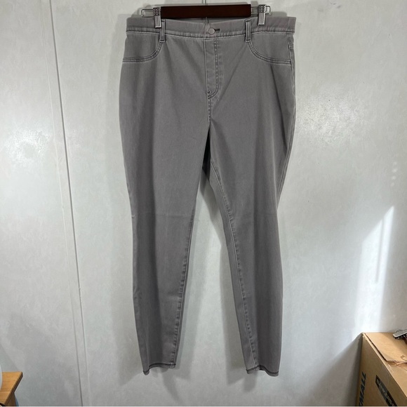 Time and Tru Women's Skinny Jeans - Gray Plus Size Pull On Strech - Picture 1 of 5